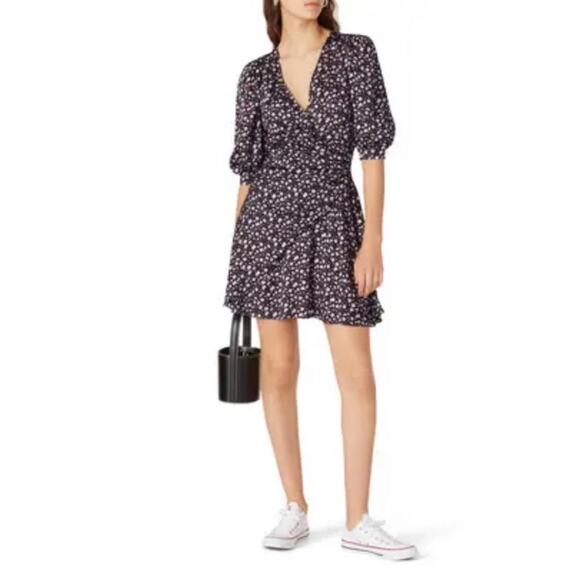 Chinti & Parker Gabriel Floral Mini Dress Size 10 - Picture 1 of 8